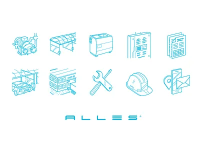 Icons Alles flat icon icons illustration stroke thin web