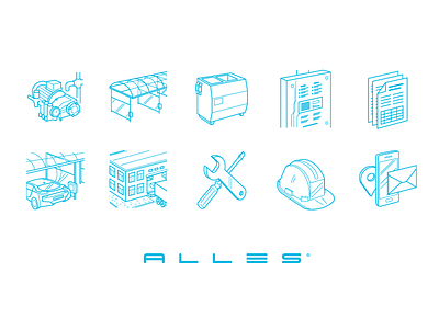 Icons Alles flat icon icons illustration stroke thin web