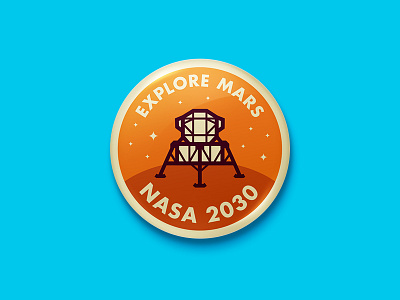 Explore Mars Button button explore lander mars nasa science space