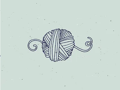 Yarn Ball craft hand drawn illustration maker sketch whimsy yarn