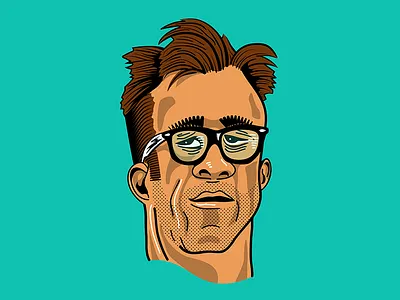 The Phelper graphic design illustration jake phelps shred skate skateboarding thrasher vector