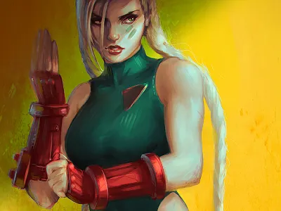 Cammy cammy digital painting fanart illustration patreon photoshop streetfighter