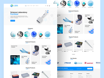 Labix Scientific Equipment Ecommerce UI 3d animation cleandesign design inspiration ecommerceui graphic design labequipment minimal modernui motion graphics productdesign sciencetech scientific ui webdesign