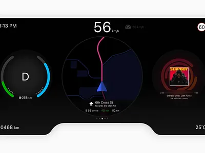 Human Machine Interface - Car app app design branding design hmi illustration inspiration mockup ui user interface ux