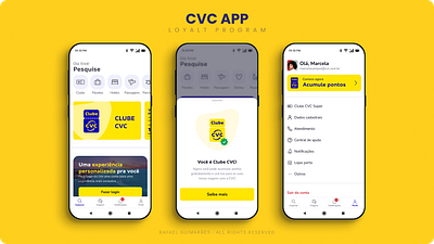 CVC APP - Loyalt Program app design flat illustration loyalt program minimal mobile points product design travel ui ux