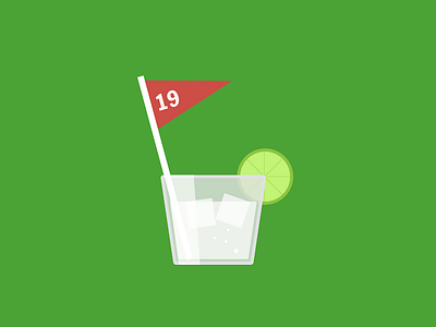 19 Holes Alternate Mark golf logo