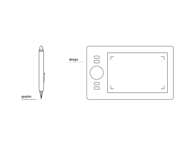 Icons bw graphic icons line penpad