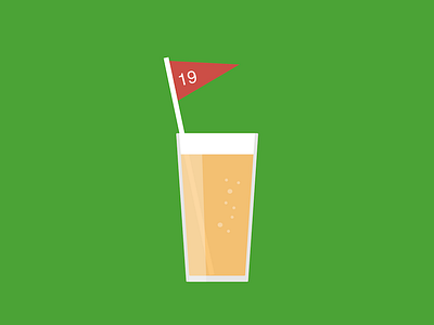 19 Holes Primary Mark golf logo