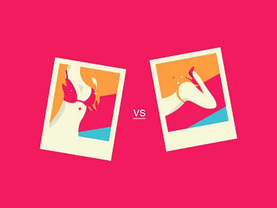 Boobs Vs Butt boobs butt color digital illustration illustrator love vector woman
