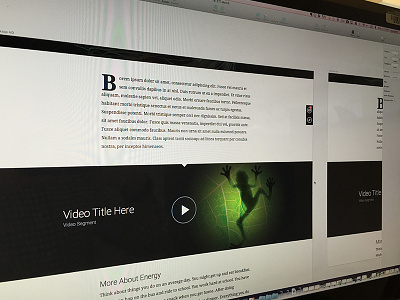 WIP Exploring a new visual language. book education sketch text typography ui video web design