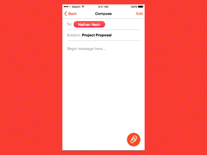 Sunset Email after effects animated email helvetica icons ios proxima nova soft sketch streamline