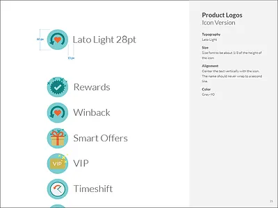 Brand Book: Product Logos brand book branding guidelines icons identity lockups logo style guide