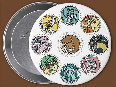 What fate will you choose? buttonfrog eevee eevolutions fate playoff pokemon stickermule