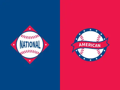 N.L. A.L. baseball icons