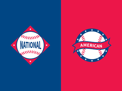 N.L. A.L. baseball icons