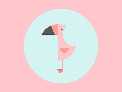 Little Bird bird flamingo illustration pink