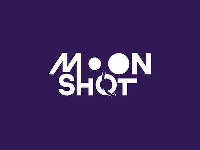 Moonshot Revisited design icon illustration logo mark moon planet rocket space start vector