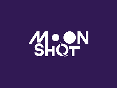 Moonshot Revisited design icon illustration logo mark moon planet rocket space start vector