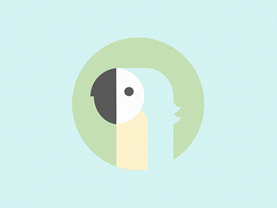 Macaw bird icon illustration macaw