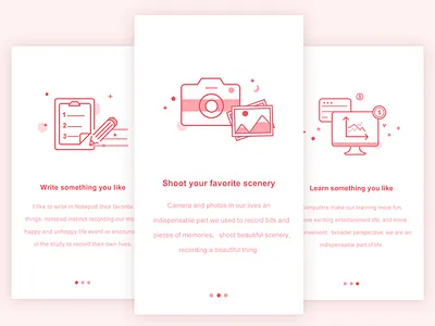 Features page design design features page