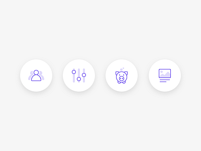 Line Icons icons pig settings users