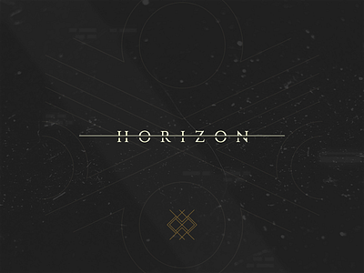 Horizon elegant horizon icon logo mark symbol word