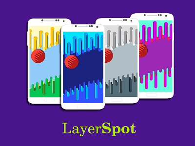LayerSpot Part III collection design material spots wallpaper