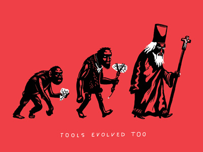 Tools Evolved Too exhibition illustration linnch thirdeyecrying