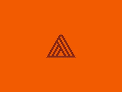 A Mark a base logo mark orange point