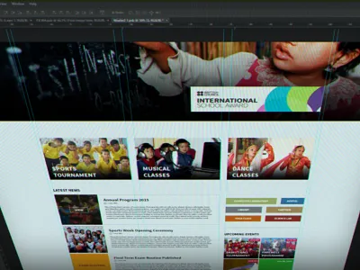Modern School Website UI education elegant modern school ui ux website wordpress