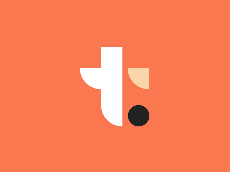 Tag'd logo shapes simple stencil t