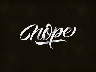 n o p e brushpen crayola hand lettering type typography vietnam vintage