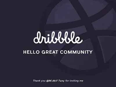 Hello Dribbble debut first hello thanks