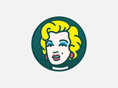 Marilyn Monroe art line marilyn monroe portrait vector warhol