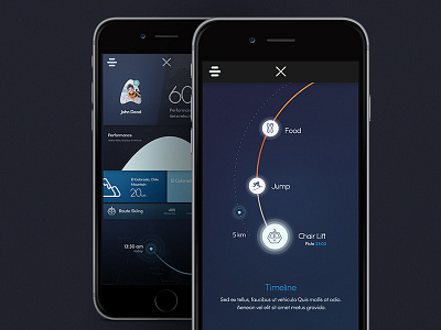 Ski App app color ios landing logo mountain page ski snow snowboard