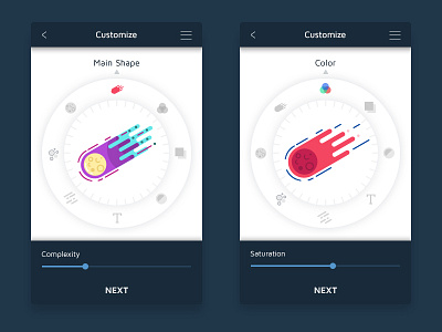 Customize Comet comet flat galaxy iconography icons illustration line outline space ui ux vector