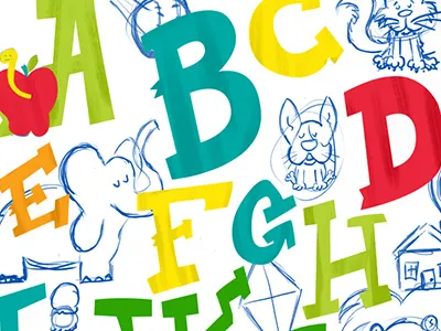 Now I Know My ABCs alphabet children illustration kid