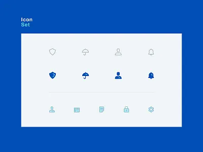 Icons blue icon set iconography icons life insurance