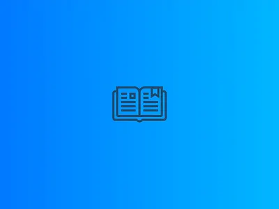 Bookmarked book icon illustration mark reading