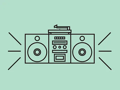 Stereo design graphic design illustration illustrator music record record player stereo vinyl