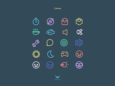 Chima Icons box chat coffee compass emoji fish ghost smiley stopwatch sun volume wrench