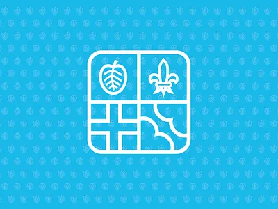 Simplified Coat of Arms mark badge coat of arms iteration pattern logo mark