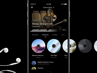 Music exploration for feels app disc explore feels ios iphone mobile music