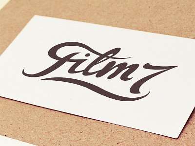 Film7 Logo calligraphy handwritten logo type typography