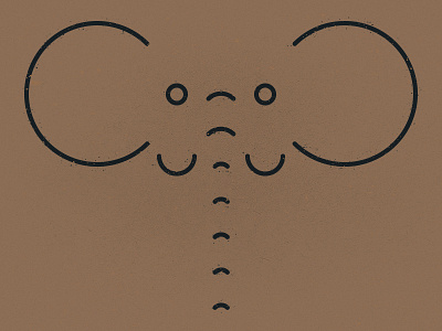 Big Game 3/5 africa animal circles elephant minimal noise