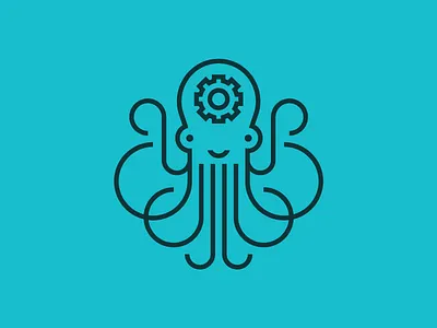 Octopus animal branding cog consulting heisler identity logo modern octopus sean simple smart