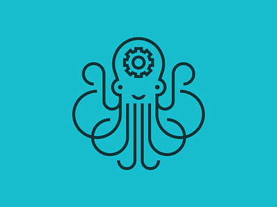 Octopus animal branding cog consulting heisler identity logo modern octopus sean simple smart