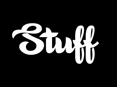 Stuff lettering s script script lettering shadow stuff typography