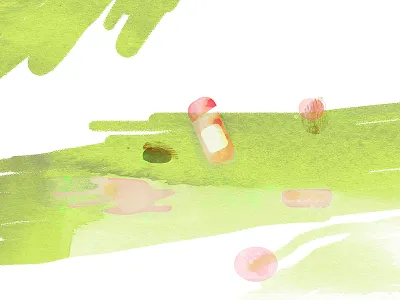 Pretty/Ugly Corner Peek dirty gross illustration pretty slime