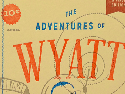 Wyatt in Print birth announcement letterpress